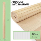 Art3d 48 x 96 Inch Natural Bamboo Wall Panel - Image 6