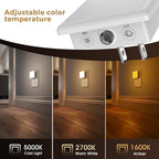 L LOHAS LED 3CCT Night Lights Plug into Wall 2-Pack, 0.3W Plug in Night Light - Image 3