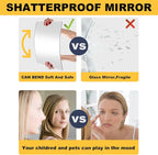 JEOYOO Wall Mirror Full Length, Thick 0.127", Unbreakable Gym Mirrors - Image 4
