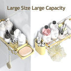 NESOMI Shower Caddy Adhesive Shower Organizer 7-Pack, Rustproof Stainless Steel - Image 9