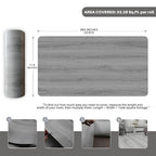 Wood Grain Peel and Stick Floor Tiles – 11.8” Width, Full Roll Length of 394" – - Image 2