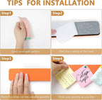5 Pack Felt Pin Board Bar Strips Bulletin Board - Image 5