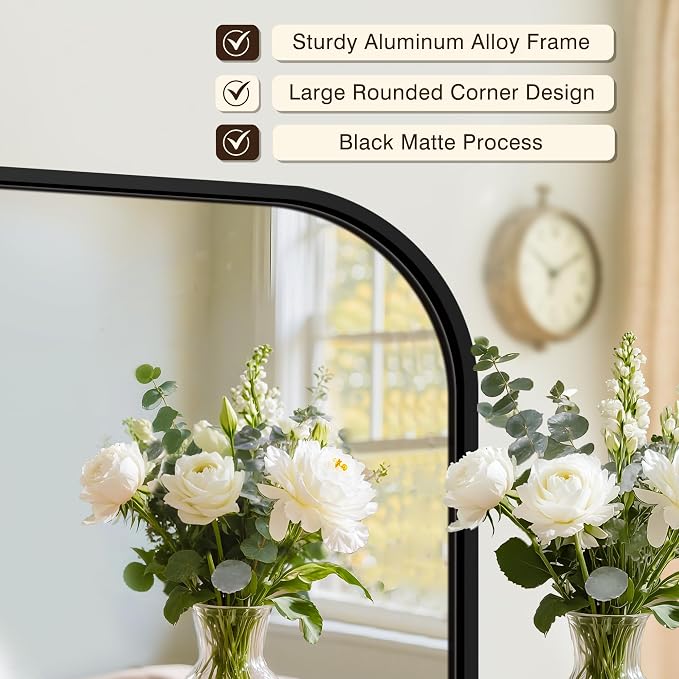 FICTOR Bathroom Vanity Mirror for Wall, 2 Pack 26" x 38" Rectangle Bathroom - Image 4
