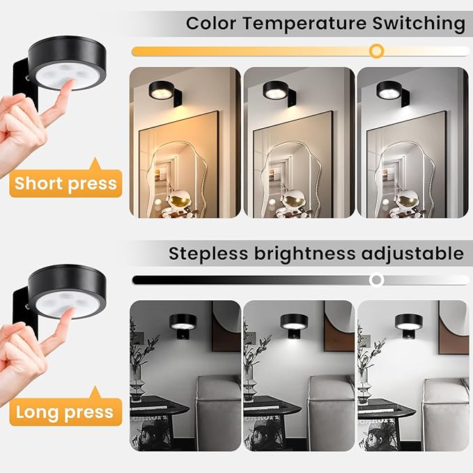 2-Pack Picture Light Battery Operated - Image 5