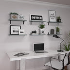 WOPITUES Wood Floating Shelves Set of 6, Shelves - Image 7