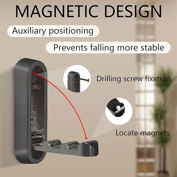 4PCS Folding Coat Hooks, Flip Down Hook, Foldable Gold Hook Wall, Heavy Duty - Image 3
