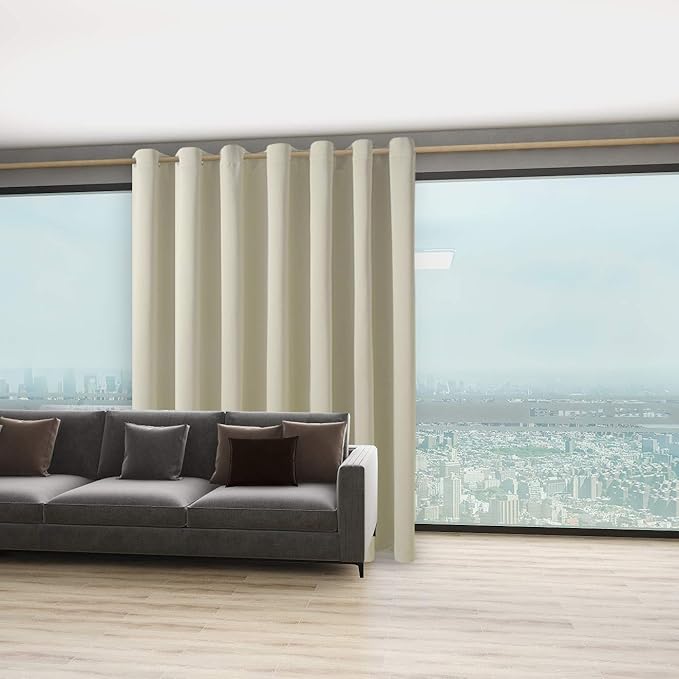 BONZER Room Divider Blackout Curtain Wide Room Darkening Total Privacy Wall - Image 6