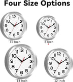 Roymnie Wall Clock Silent Non-Ticking Modern Clock Battery Operated 8 Inch - Image 3