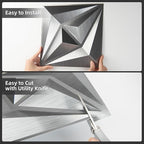 AMZDEPOT 3D Wall Panels for Interior Wall Decor, 3 Layout Options PVC Textured - Image 6