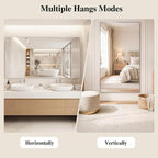 Koonmi Silver Rectangle Wall Mirror, 24x32 Inch Bathroom Mirror, Aluminum Frame - Image 5