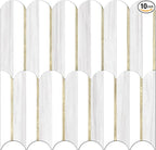 Vamos Tile Peel and Stick Backsplash Seamless Tile, 10-Sheet Stick on Backsplash by VamosTile