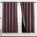 NICETOWN 100% Blackout Window Curtain Panels, Full Light Blocking Drapes by NICETOWN