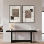 Framed Neutral Abstract Wall Art - Image 8
