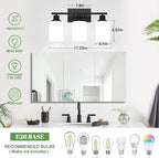 MOKATNG 3-Light Bathroom Light Fixtures, Vanity Light - Image 7