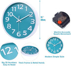 Crosstime Wall Clock Silent Non Ticking Indoor Outdoor Clock Battery Operated - Image 4
