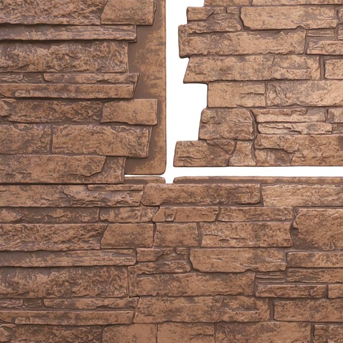Ekena Millwork 49"W x 25 1/2"H x 1 1/4"D Acadia Ledge Stacked Stone, StoneWall - Image 9