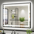 44x36 Inch LED Bathroom Mirror by Briivuemodernmirrors