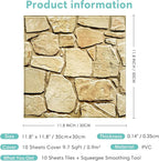 Commomy Peel and Stick Stone Wall Panels - Image 7