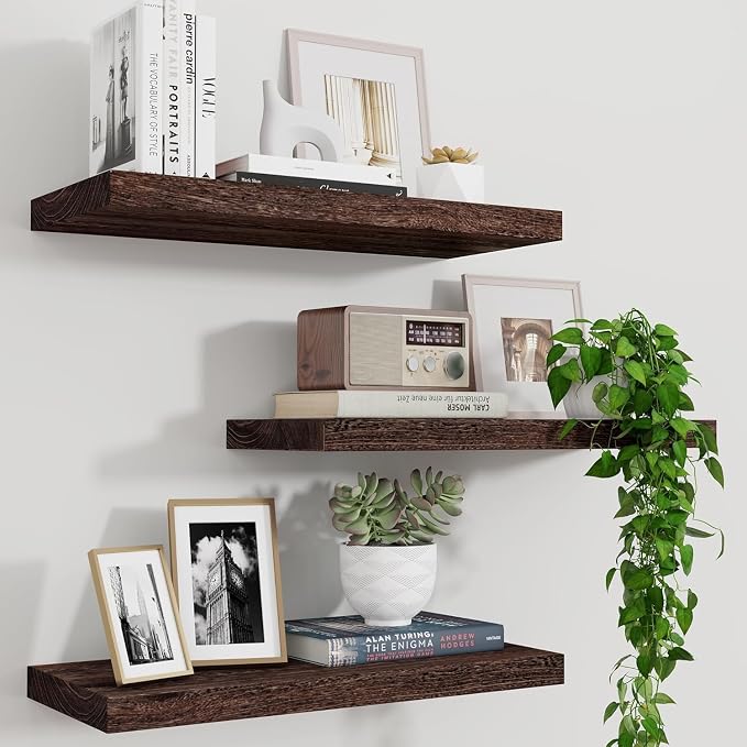 Marsmiles Wood Floating Shelves by Marsmiles