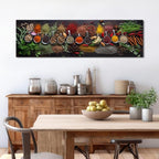 Large Colorful Kitchen Wall Art Spices Herb Food Picture - Image 2