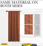 NICETOWN Kitchen Curtains, Burnt Orange, Short Blackout Curtains & Drapes - Image 5