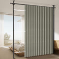 100% Blackout Room Divider Curtains Sets Grey W100 x L96 in 1 Panel No Drill by AJAZZ
