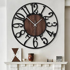 LEIKE Large Wall Clocks for Living Room, Non Ticking, Battery Operated by LEIKEWALLCLOCK