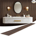 WPC Slat Wall Panels 8 Pack 96" x 8.2", Waterproof Fluted Wall Paneling by LARWORKS