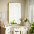 BEAUTYPEAK 20" x 28" Rectangular Aluminum Alloy Frame Wall Mounted Bathroom - Image 7