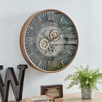CLXEAST 24 Inch Large Moving Gear Wall Clock - Image 8
