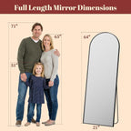 Suidia 65"x22" Arched Full Length Mirror - Image 4