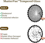 Easly Round Mirror for Wall, 32 Inch Black Beaded Frame Decorative Vanity Mirror - Image 7