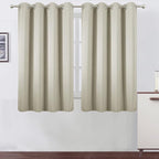 LEMOMO Light Beige Thermal Blackout Curtains/52 x 54 Inch/Set of 2 Panels Room by Lemomo