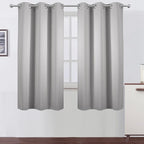 LEMOMO Light Grey Blackout Curtains 34 x 63 Inch Length/Set of 2 Curtain by Lemomo