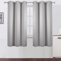 LEMOMO Light Grey Blackout Curtains 34 x 54 Inch Length/Set of 2 Curtain by Lemomo