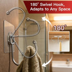 Latoxcaa Large Adhesive Hooks 30-Pack, Heavy Duty 44lb Wall Hooks - Image 3