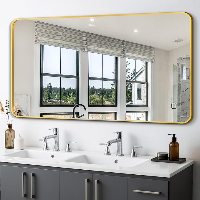 Delma Bathroom Vanity Mirror, High-Definition Bathroom Mirror, Versatile by Delma