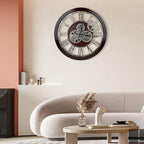 The B-Style Large Wall Clock 24 inch Moving Gear Wall Clock Oversized Vintage - Image 6