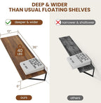 Heimlove 12 Inch Deep Floating Shelves - Image 3