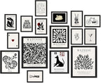 ANERZA 16 PCS Black and White Wall Art Decor, Matisse Abstract Gallery Wall by ANERZA
