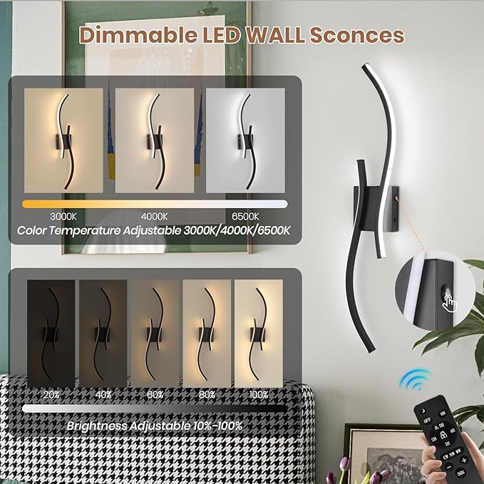 CANEOE Battery Operated Wall Sconces - Image 3