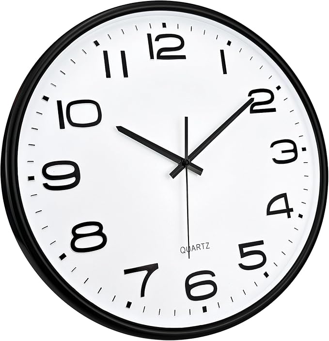 Plumeet 16'' Extra Large Wall Clock, Battery Operated Wall Clocks Silent - Image 4