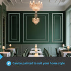 Art3d Premade Bilinear Frame Accent Molding Set, Pre-Cut Decorative Wainscoting - Image 8