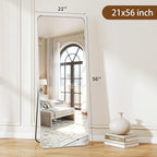 BEAUTYPEAK Silver Full Length Mirror, Suitable - Image 5