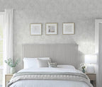 Ismoon Floral Peel and Stick Wallpaper Grey Contact Paper Boho Watercolor - Image 7