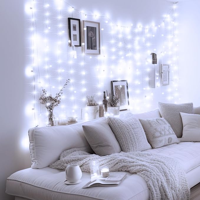 Minetom Curtain Lights, 300 LED Dimmable Fairy Lights - Image 6