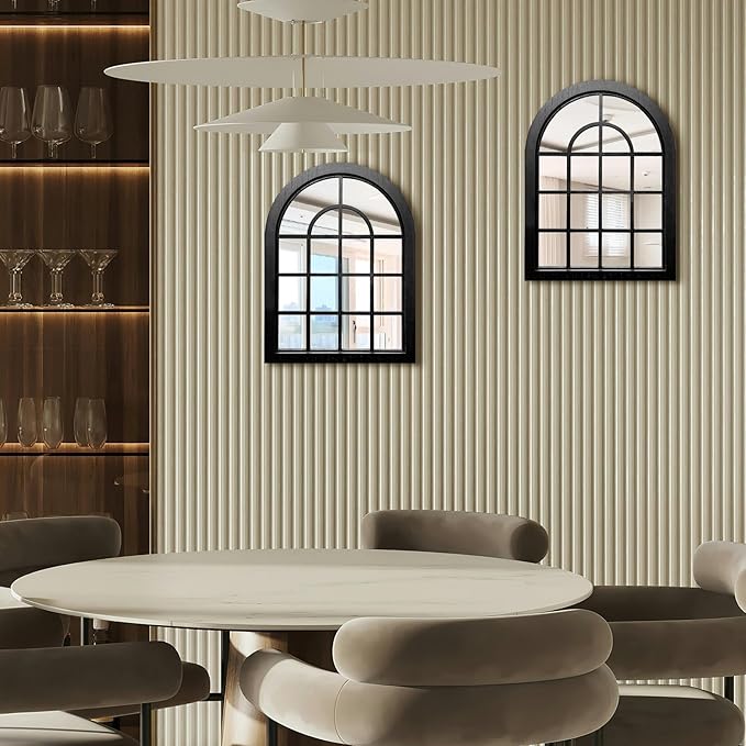 ZEXUIRU 2 Set. Rustic Wall Mirrors - Image 2
