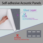 6 Pack Self-Adhesive Acoustic Panels, 15.75" X 31.5" X 0.47" Soundproof Wall - Image 6