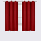 LEMOMO Red Blackout Curtains 34 x 63 Inch Length/Set of 2 Curtain - Image 2