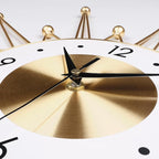 Lafocuse Silent 23 Inch Metal Large Gold Wall Clock - Image 7